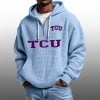 2026 Tcu Horned Frogs Waffle Zip Hoodie