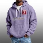 2026 Temple Owls Waffle Zip Hoodie