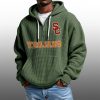2026 Usc Trojans Waffle Zip Hoodie