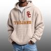 2026 Usc Trojans Waffle Zip Hoodie 4