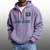 2026 Utah State Waffle Zip Hoodie 1