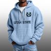 2026 Utah State Waffle Zip Hoodie