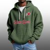 2026 Utah Utes Waffle Zip Hoodie 3