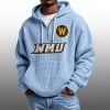 2026 WMU Broncos Waffle Zip Hoodie 6 2026 WMU Broncos Waffle Zip Hoodie 2