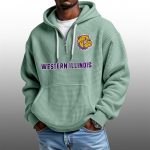 2026 Western Illinois Waffle Zip Hoodie