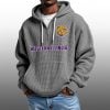 2026 Western Illinois Waffle Zip Hoodie 3