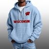 2026 Wisconsin Badgers Waffle Zip Hoodie 9 2026 Wisconsin Badgers Waffle Zip Hoodie