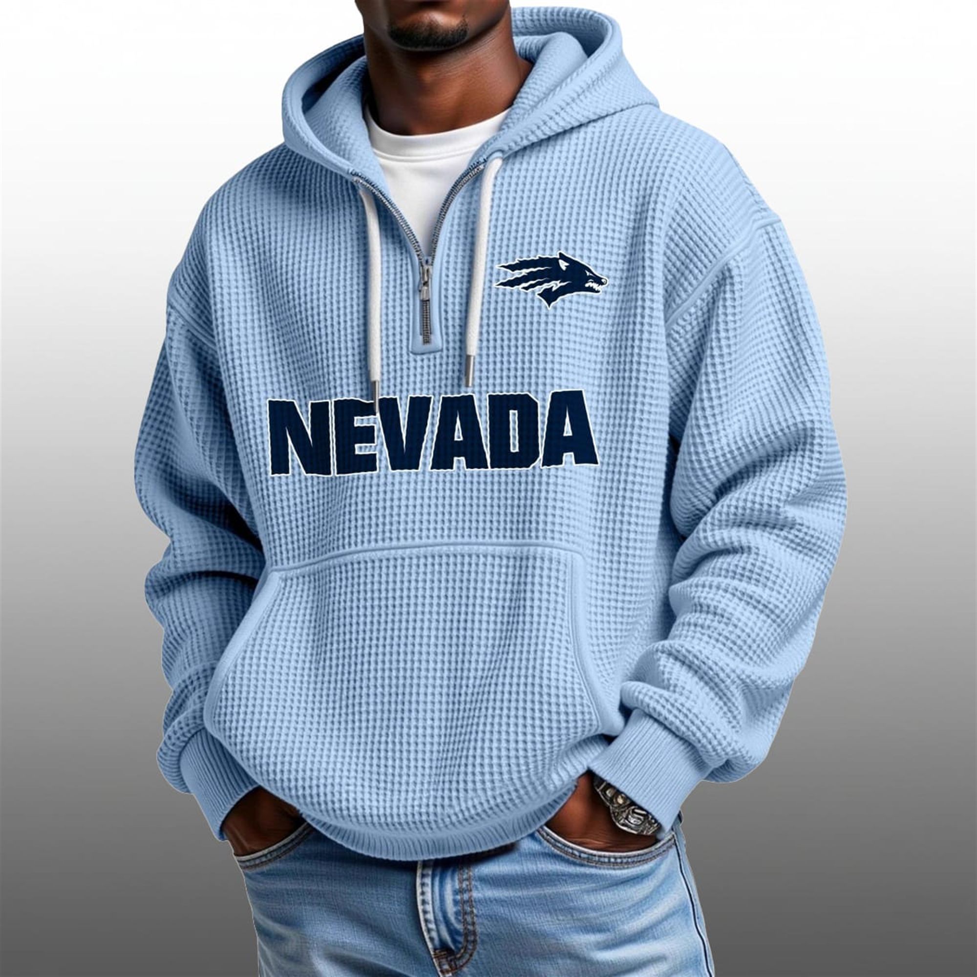 2026 Wolf Pack Waffle Zip Hoodie 3 2026 Wolf Pack Waffle Zip Hoodie 3