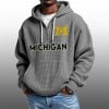2026 Wolverines Waffle Zip Hoodie 11 2026 Wolverines Waffle Zip Hoodie 1