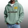 2026 Wolverines Waffle Zip Hoodie 8 2026 Wolverines Waffle Zip Hoodie 4