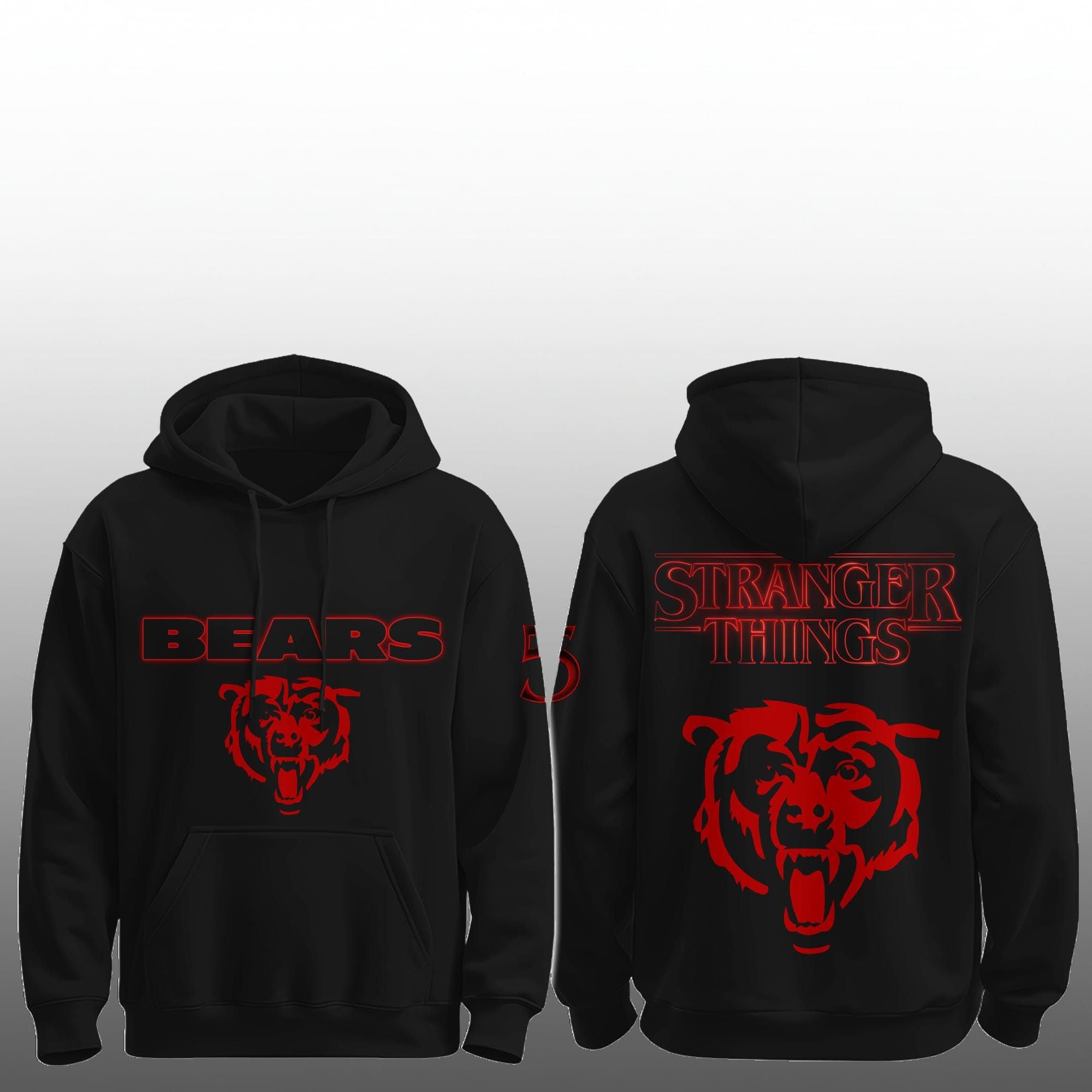 2026 Bears Stranger Things 5 Sweatshirt 2 23 2026 Bears Stranger Things 5 Hoodie