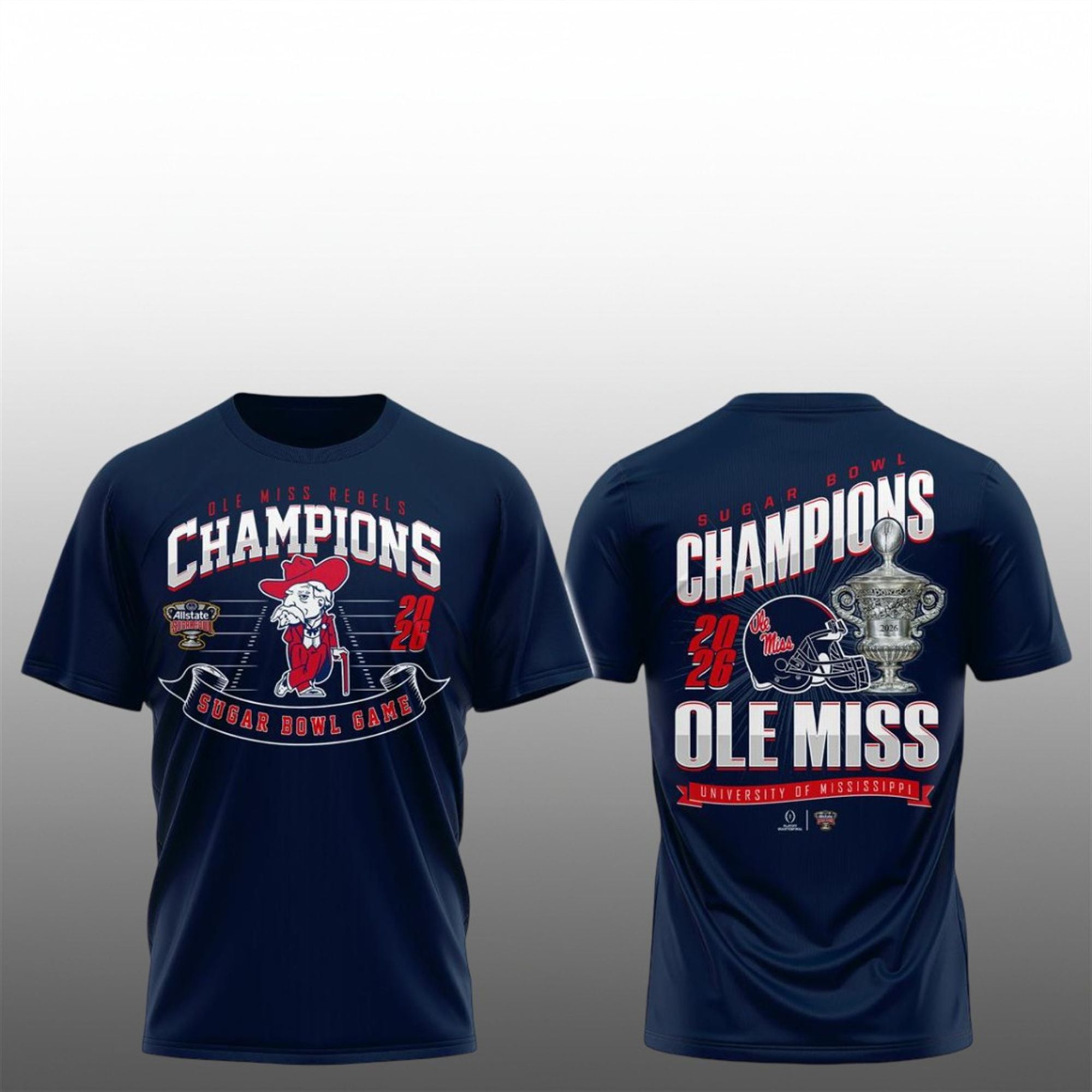 Ole Miss Rebels Sugar Bowl Champions 2026 Celebrating Shirt 1 23 Ole Miss Rebels Sugar Bowl Champions 2025 Celebrating Shirt