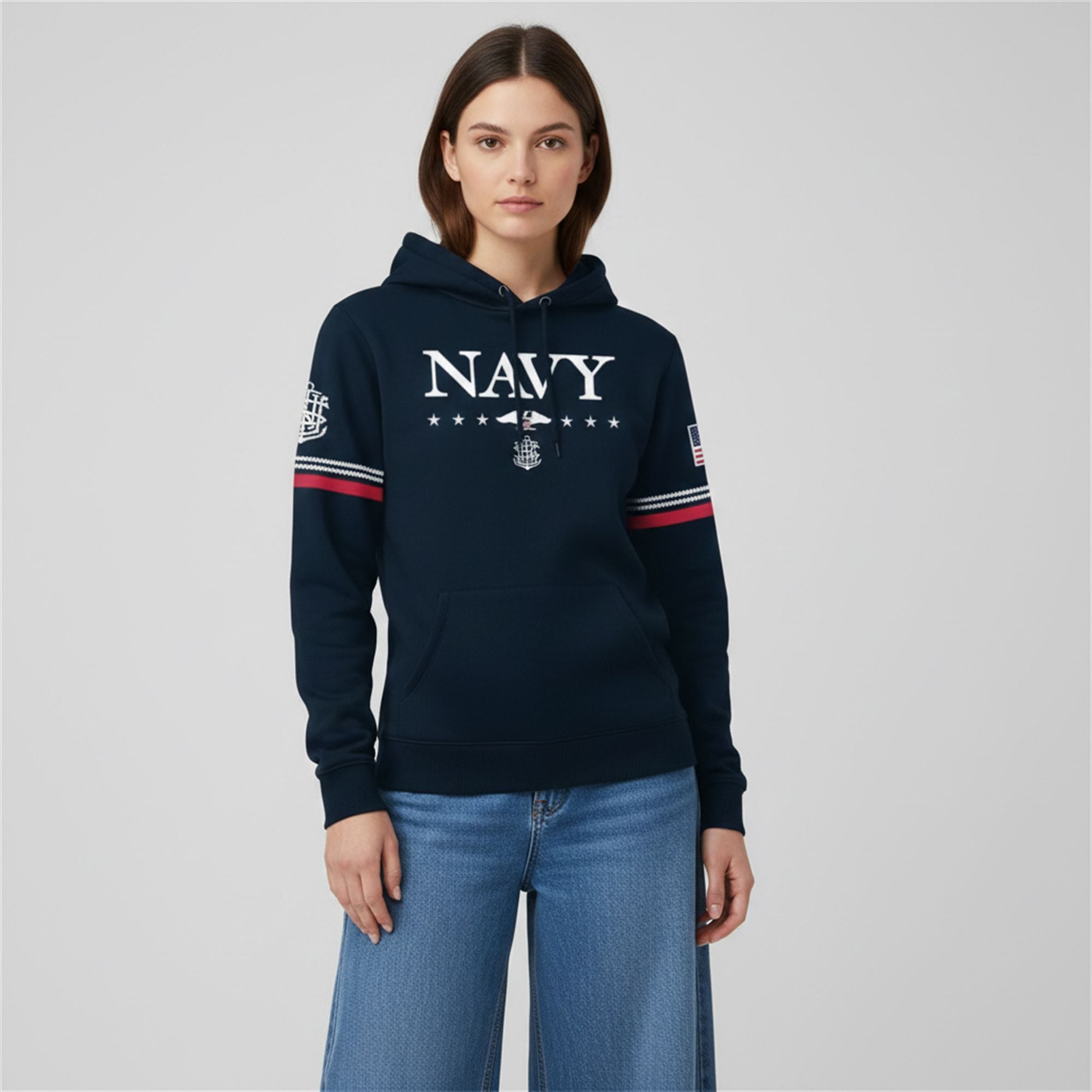 2025 Navy Midshipmen 250th Anniversary Uniform Sideline Hoodie 2 28 2025 Navy Midshipmen 250th Anniversary Uniform Sideline Hoodie