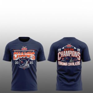 6 Virginia Cavaliers 2025 TaxSlayer Gator Bowl Champions Shirt