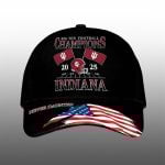 Indiana Hoosiers Football 2025 Big Ten Champions Never Daunted Cap