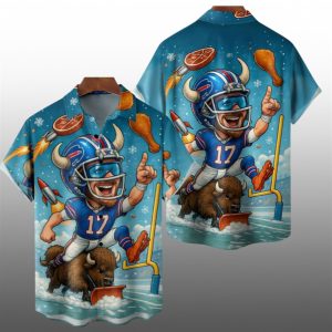 Josh Allen Buffalo Football Hawaiian Shirt 1 1 1