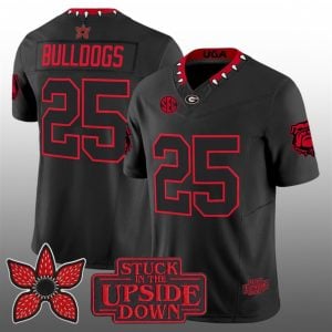 2026 UGA Stranger Things Stuck In The Upside Down Jersey 1 1