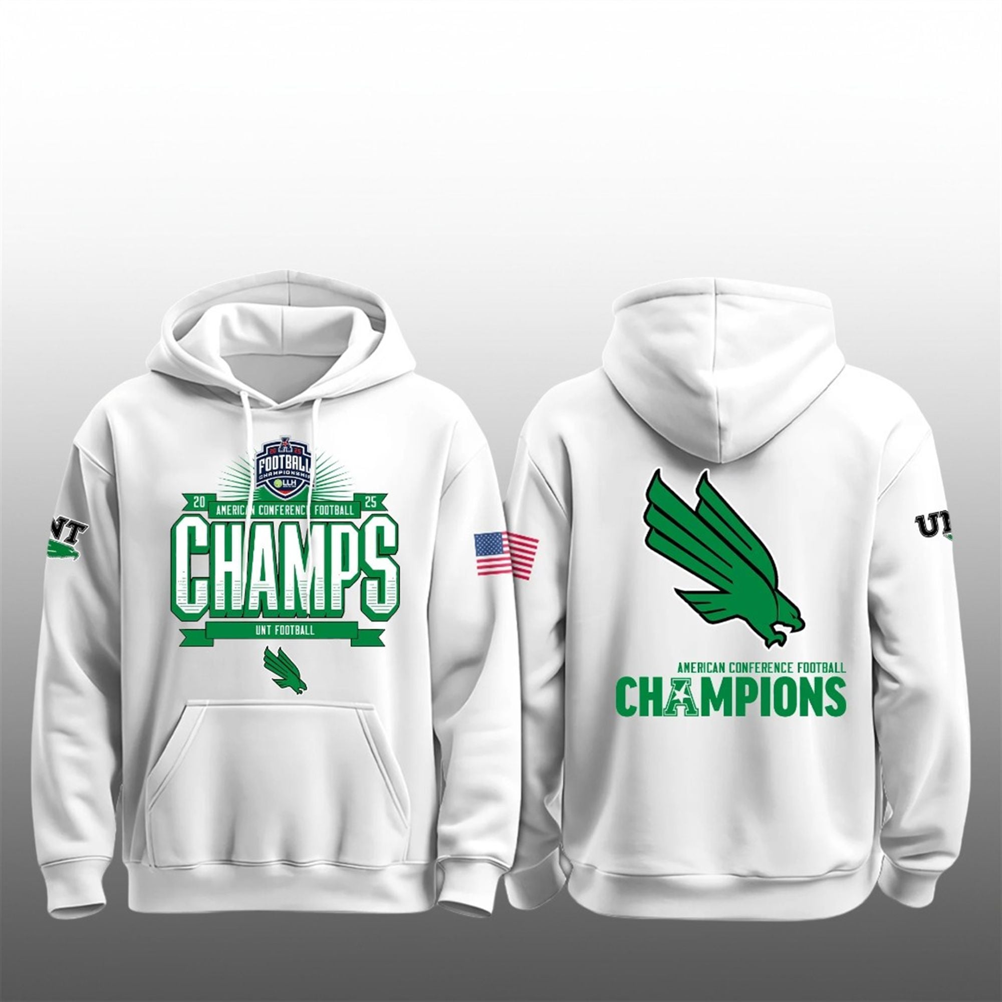 UNT Football 2025 American Conference Football Champions Shirt 4 4 UNT Football 2025 American Conference Football Champions Hoodie
