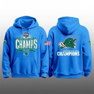 2025 Tulane Green Wave Football AAC Champions Hoodie 1