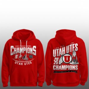 Utah Utes Football Las Vegas Bowl Champions 2025 Hoodie 1 1