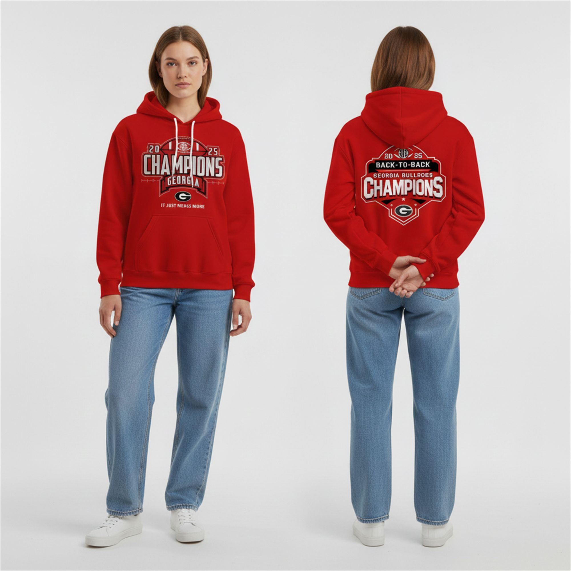 7 2025 Georgia Bulldogs Champions Back To Back Hoodie 7 2025 Georgia Bulldogs Champions Back To Back Hoodie