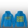 7 Chargers Playoff 2025 Postseason Bolt Up Hoodie