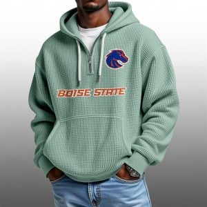 2026 Boise State Waffle Zip Hoodie 1