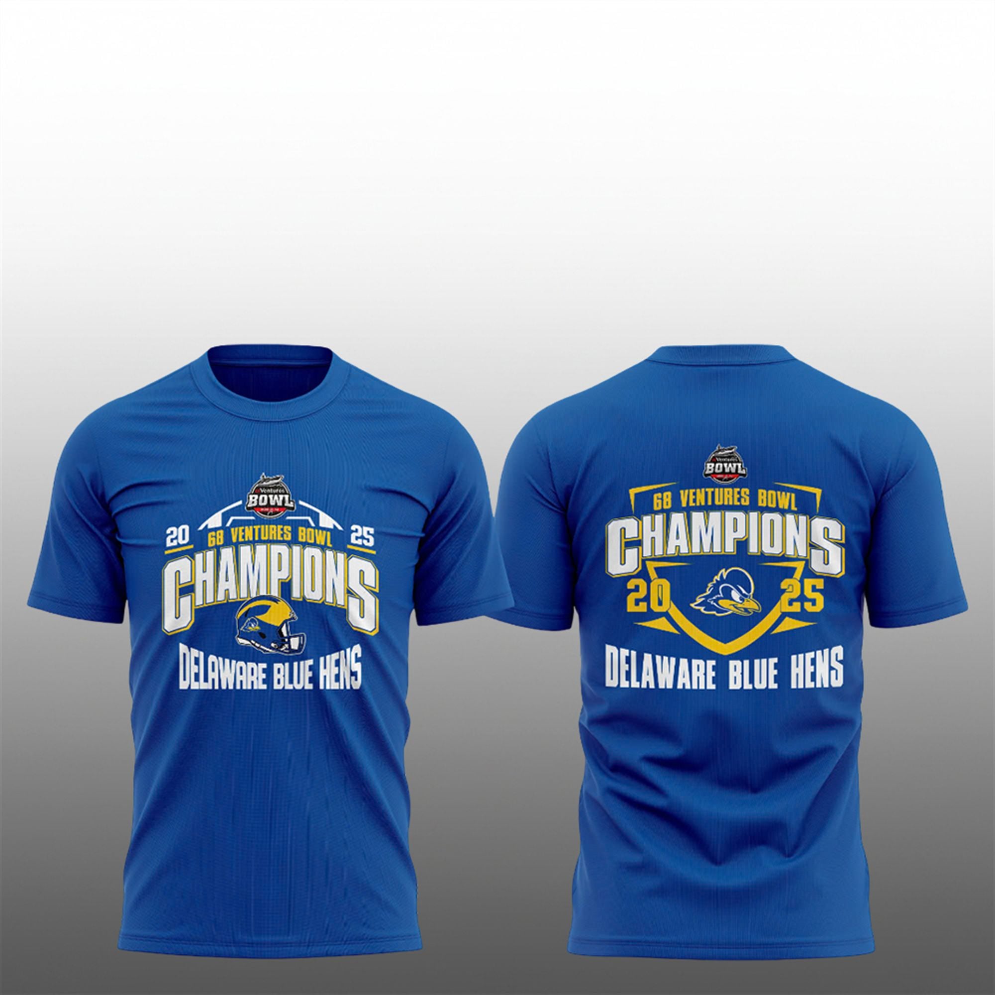 2025 Delaware Fightin Blue Hens 68 Ventures Bowl Champions Shirt 1 8 2025 Delaware Fightin Blue Hens 68 Ventures Bowl Champions Shirt