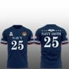 8 2025 Navy Midshipmen 250th Anniversary Uniform Shirt