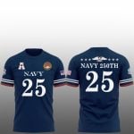 2025 Navy Midshipmen 250th Anniversary Uniform Shirt