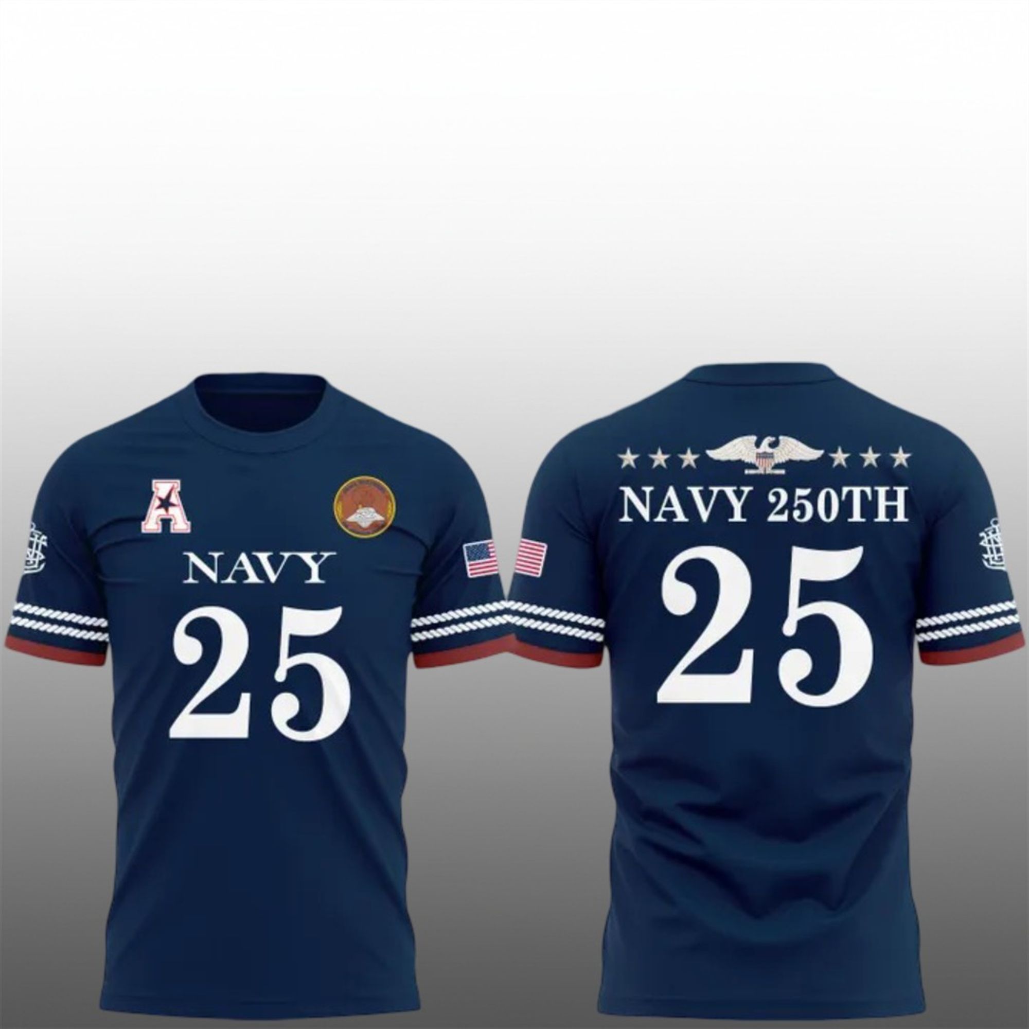 2025 Navy Midshipmen 250th Anniversary Uniform Shirt 1 8 2025 Navy Midshipmen 250th Anniversary Uniform Shirt