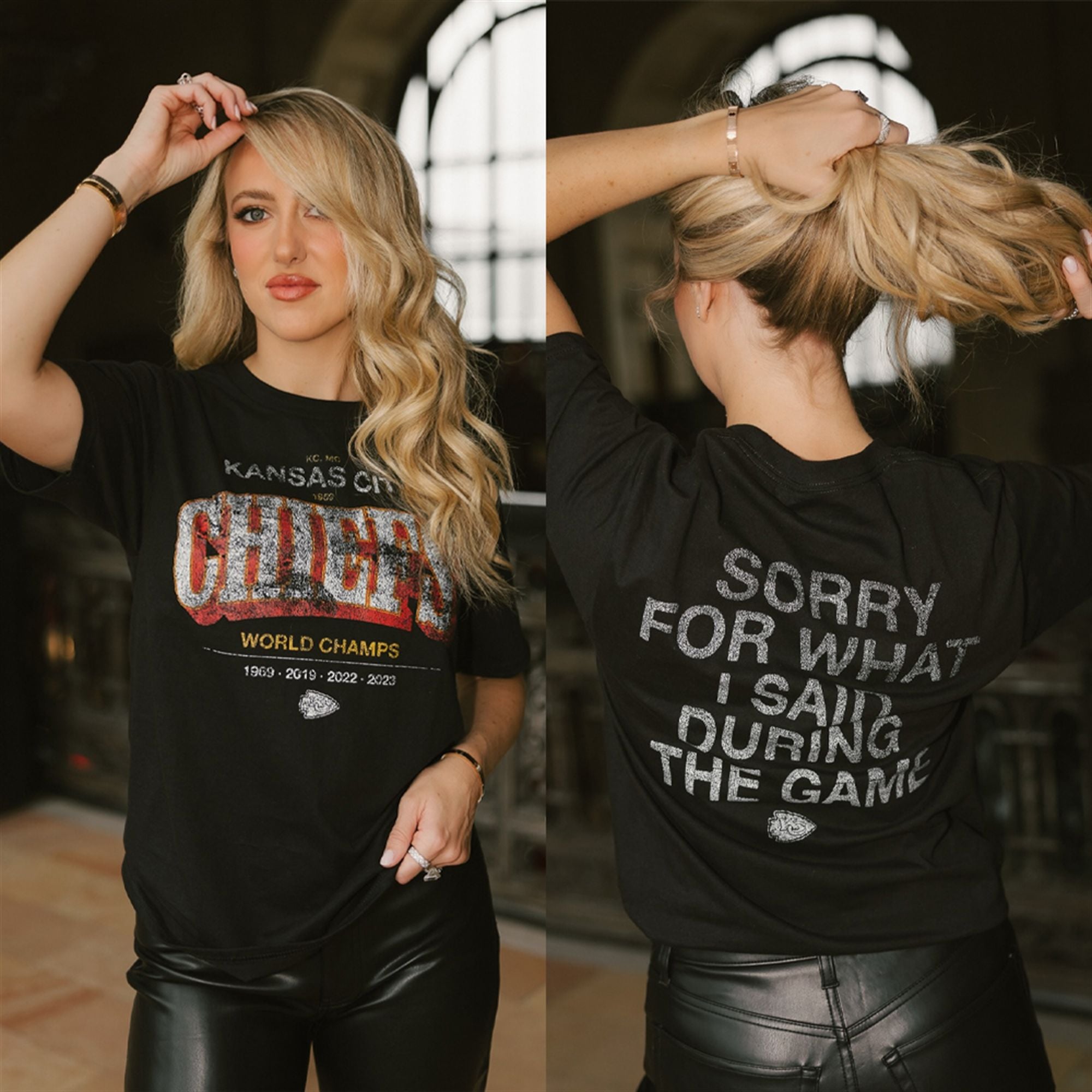 8 Brittany Mahomes X Chiefs Game Day Shirt 1 8 Brittany Mahomes X Chiefs Game Day Shirt 1