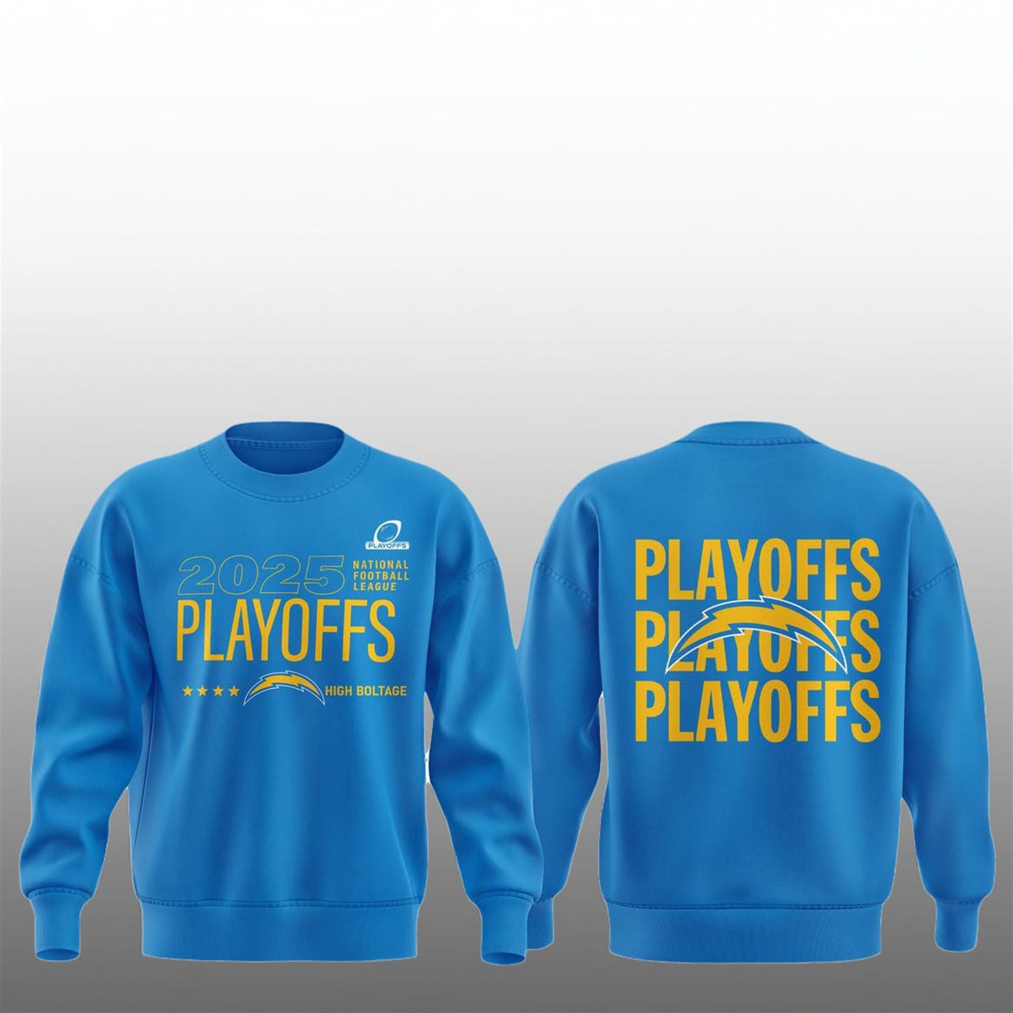 Chargers Playoff 2025 Postseason Bolt Up Hoodie 2 8 Chargers Playoff 2025 Postseason Bolt Up Sweatshirt