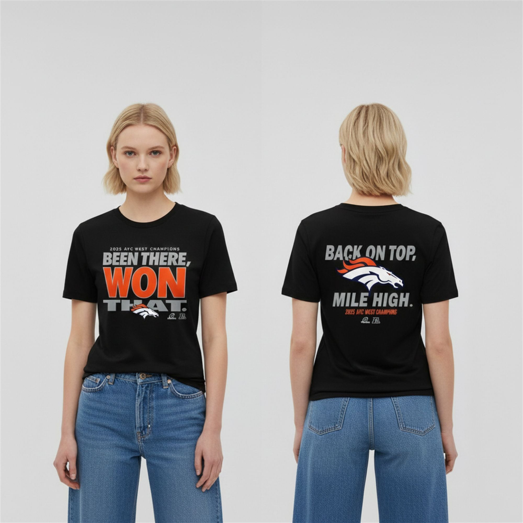 8 Denver Broncos 2025 AFC West Champions Back On Top Mile High Shirt 8 Denver Broncos 2025 AFC West Champions Back On Top Mile High Shirt