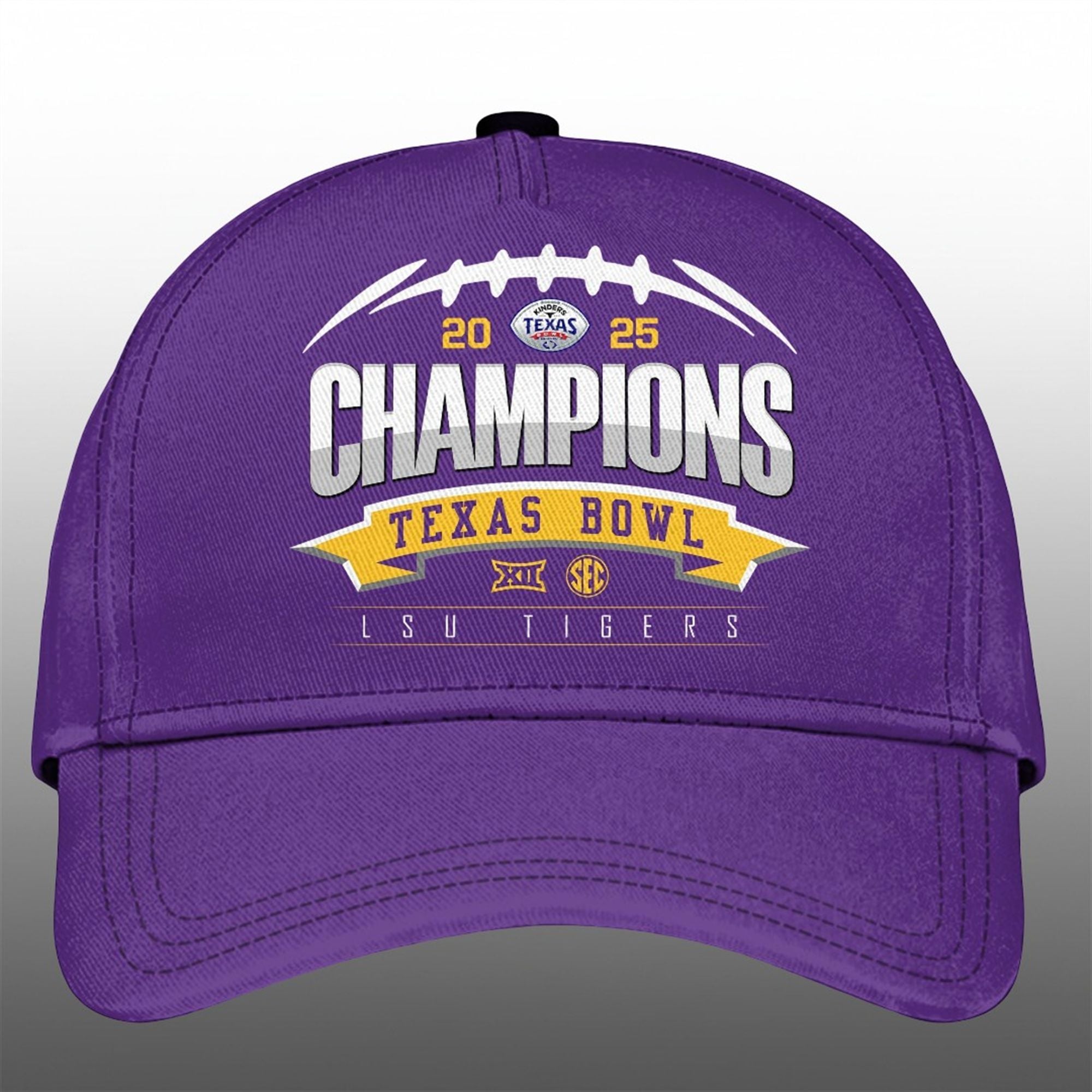 LSU Tiger 2025 Champions Texas Bowl Quarter Zip Hoodie 4 8 LSU Tiger 2025 Champions Texas Bowl Hat