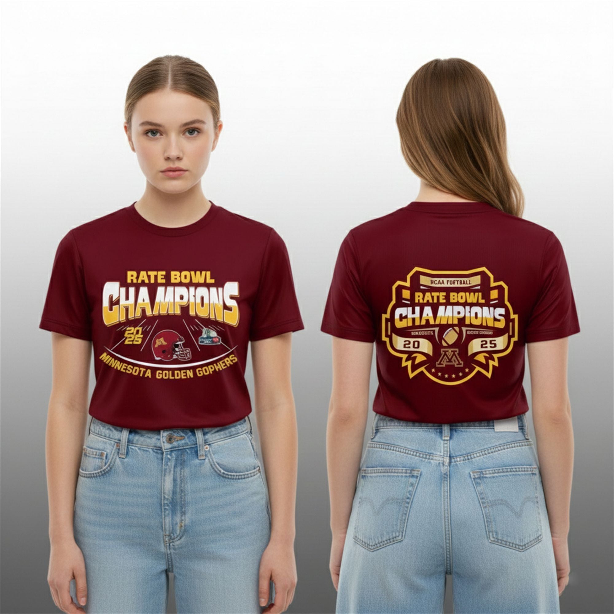 8 Minnesota Golden Gophers Rate Bowl Champions 2025 Football Shirt 8 Minnesota Golden Gophers Rate Bowl Champions 2025 Football Shirt