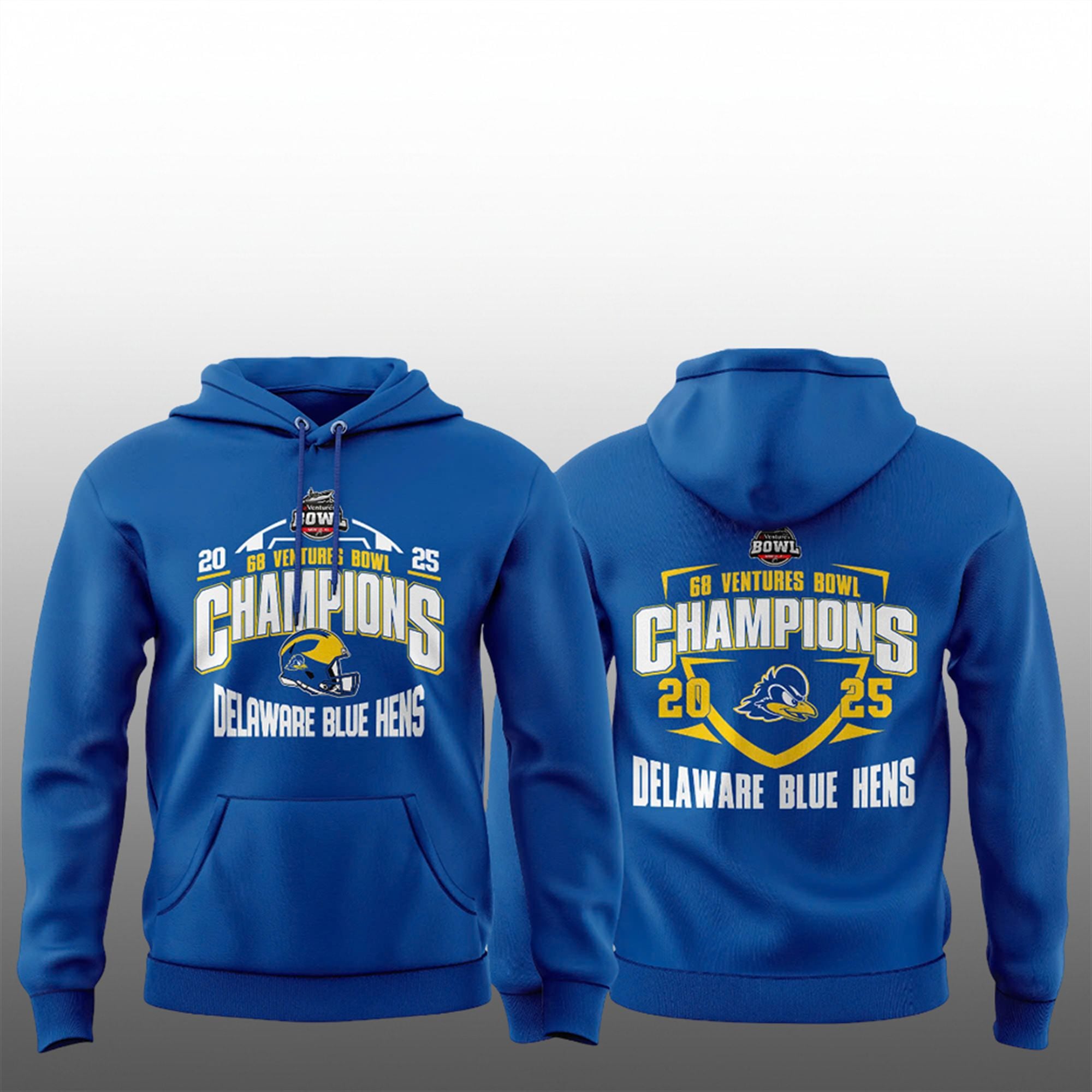 2025 Delaware Fightin Blue Hens 68 Ventures Bowl Champions Shirt 2 9 2025 Delaware Fightin Blue Hens 68 Ventures Bowl Champions Hoodie