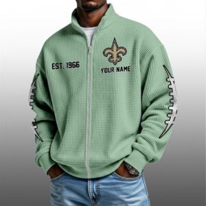 Saints EST 1966 Quarter Zip Waffe Sweatshirt 1