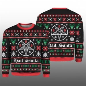 Hail Santa Ugly Sweater 2025 Christmas 1 1
