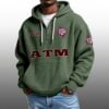 ATM EST 1894 Half Quarter Zip Waffle Hoodie 2