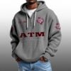 ATM EST 1894 Half Quarter Zip Waffle Hoodie 3