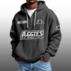 Aggies New Mexico State EST 1894 Half Quarter Zip Waffle Hoodie 7 Aggies New Mexico State EST 1894 Half Quarter Zip Waffle Hoodie 3