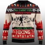 All I Need For Christmas Is Hiking Ugly Sweater 2025 Christmas
