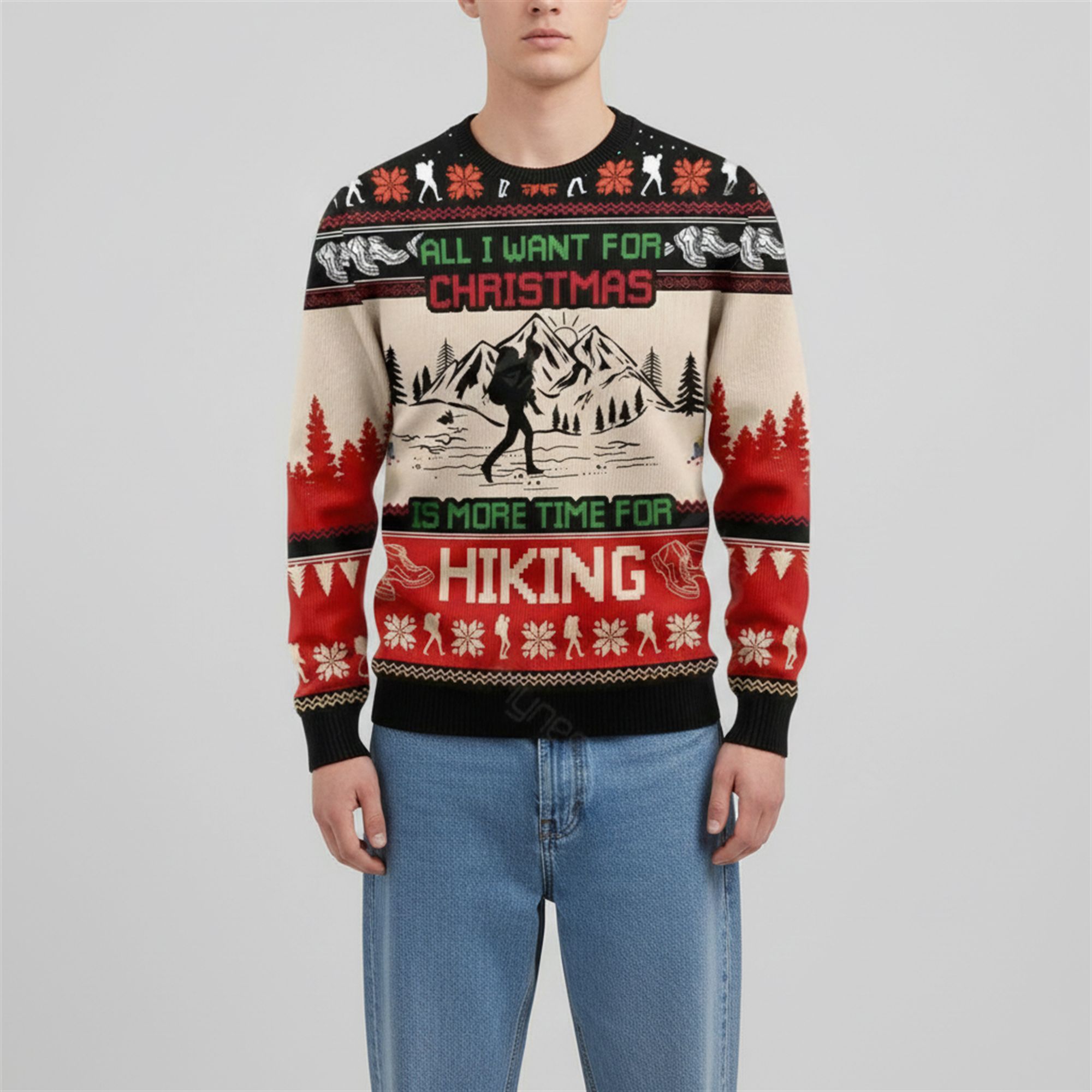 All I Need For Christmas Is Hiking Ugly Sweater 2025 Christmas 1 2 All I Need For Christmas Is Hiking Ugly Sweater 2025 Christmas 1 2
