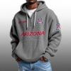 Arizona EST 1929 Half Quarter Zip Waffle Hoodie 1
