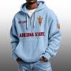 Arizona State EST 1897 Half Quarter Zip Waffle Hoodie 2