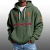 Arizona State EST 1897 Half Quarter Zip Waffle Hoodie 3