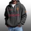 Arizona State EST 1897 Half Quarter Zip Waffle Hoodie 4