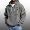 Army West Point EST 1890 Half Quarter Zip Waffle Hoodie 1