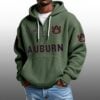 Auburn EST 1892 Half Quarter Zip Waffle Hoodie 2